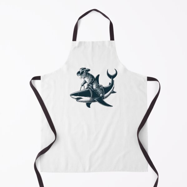 Item preview, Meowdy Texas Cowboy Rodeo Cat Ride On Shark designed and sold by TomFrontierArt.