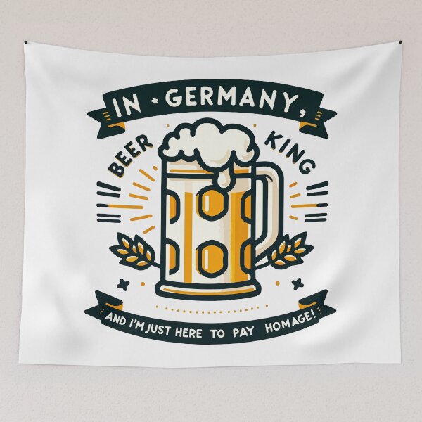 Item preview, Brewmaster's Throne - Celebrate German Beer Royalty, In Germany, Beer is King, and I'm Just Here to Pay Homage! designed and sold by FebricFusion.