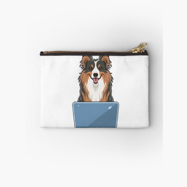 Item preview, Shetland Sheepdog with laptop designed and sold by Blemenowo.
