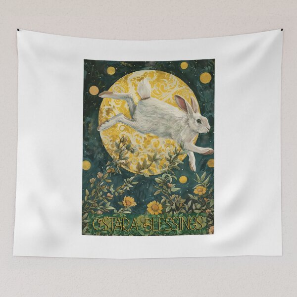 Item preview, Ostara Blessings Greeting Card designed and sold by thewandswant.