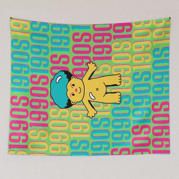 Item preview, 1990s retro design 25 - Green Background designed and sold by PunjabanJatti.