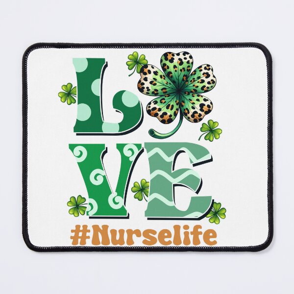 Item preview, Nurse Life Shamrock, NICU Nurse St Patricks Day, Registered Nurse, Neonatal ICU designed and sold by behindthefacts.