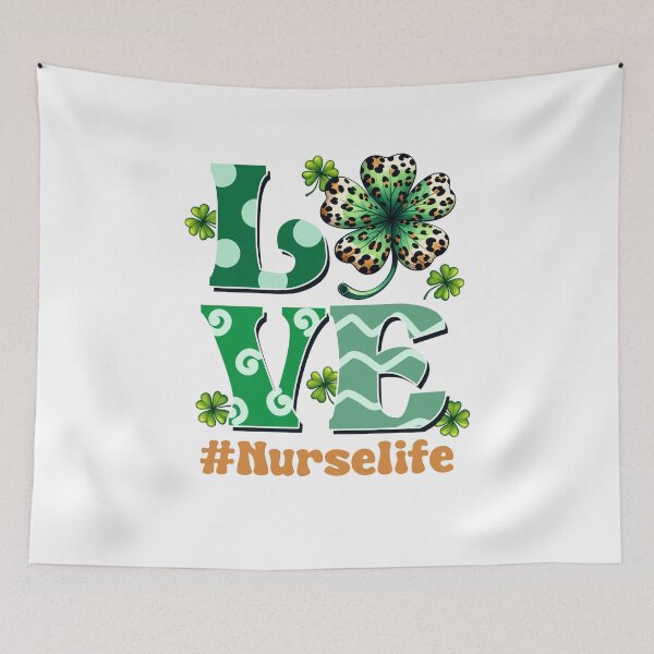 Item preview, Nurse Life Shamrock, NICU Nurse St Patricks Day, Registered Nurse, Neonatal ICU designed and sold by behindthefacts.