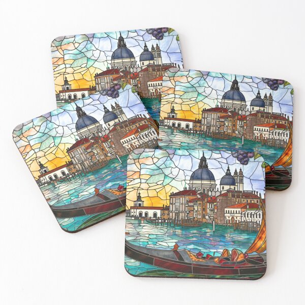 Item preview, Venice Grand Canal St. Marks Cathedral Stained Glass designed and sold by Linda Roisum.