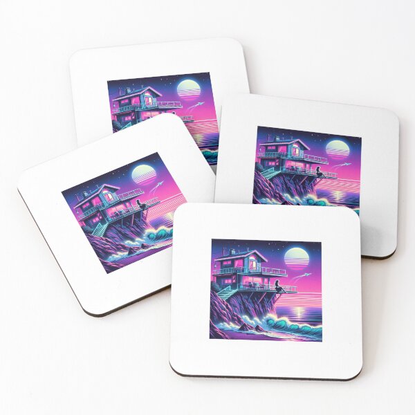 Item preview, Neon Serenity by the Sea designed and sold by DreamAlongArt.