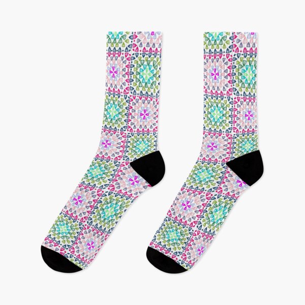 Item preview, Crochet Granny Square Seamless Vector Design  designed and sold by gloriamelrose.