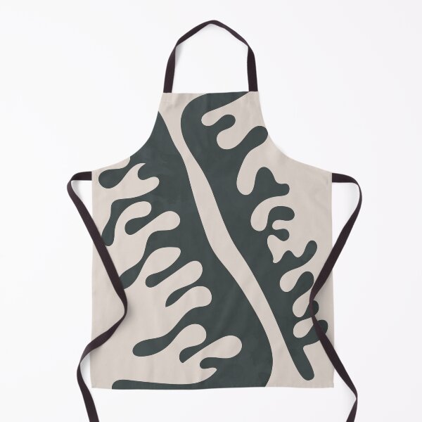 Item preview, Abstract Two Wavy Leaves in Black designed and sold by technicolorable_art.