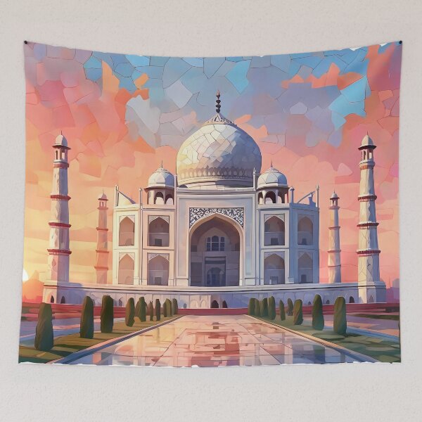 Item preview, Taj Mahal Mosaic Dawn's Embrace designed and sold by purrfect pattern.
