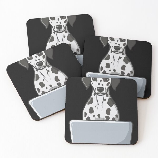Item preview, Dalmatian with laptop designed and sold by Blemenowo.