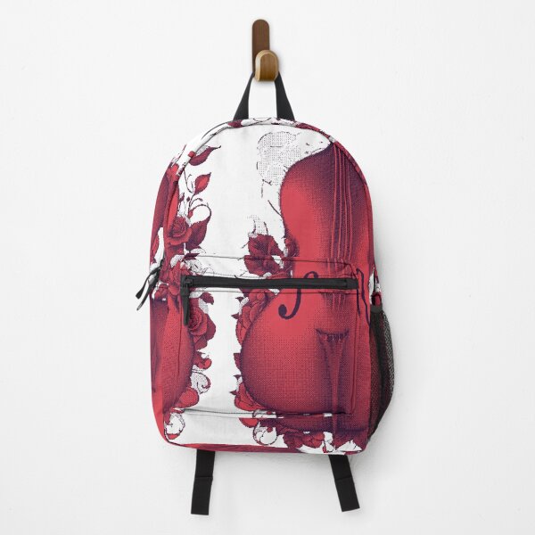 Item preview, Bass & roses pixel art red designed and sold by Music-matter.