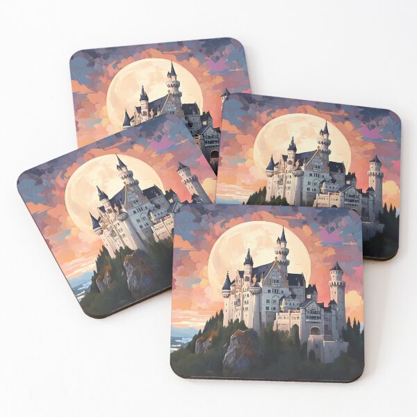 Item preview, Swan King's Abode: Unveil the Mosaic Night designed and sold by purrfect pattern.