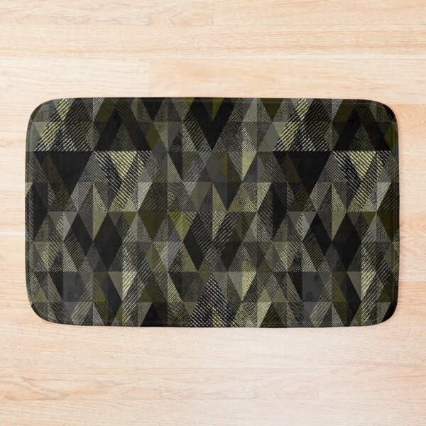 Item preview, Olive, black, grey rhombic textured pattern.  designed and sold by marinaklykva.