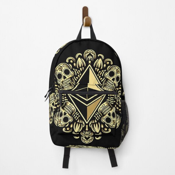 Item preview, ETH "Ethereal Harmony: Skeletal and Floral Ethereum Emblem" designed and sold by zzz888.