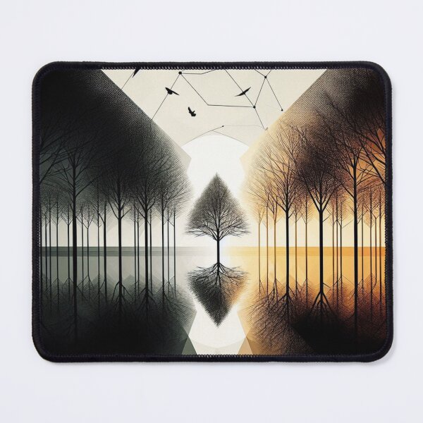 Item preview, srene scene trees black and white designed and sold by  Mudikeys.