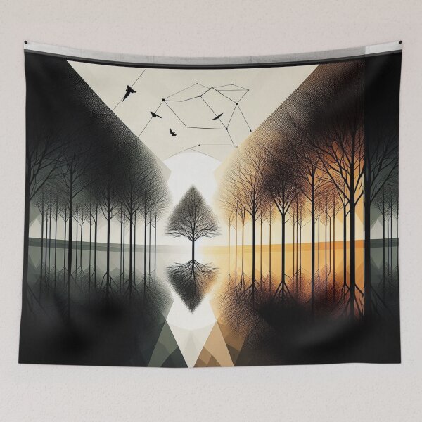 Item preview, srene scene trees black and white designed and sold by  Mudikeys.