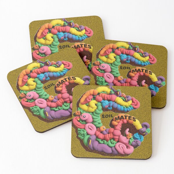Item preview, Worms in love - SOIL MATES designed and sold by ComicJo.