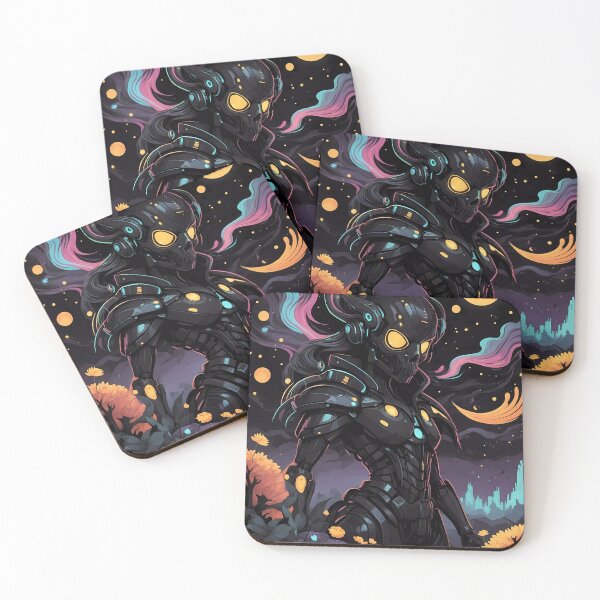 Item preview, Cybernetic Contemplation: A Fusion of Florals and the Futuristic designed and sold by Vitalka-uk.