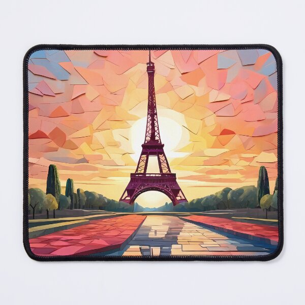 Item preview, Sunrise Mosaic: Eiffel's Parisian Glow designed and sold by purrfect pattern.