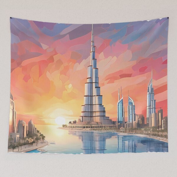 Item preview, Skyscraper Splendor: Mosaic at Dusk designed and sold by purrfect pattern.