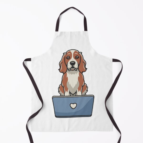Item preview, Cocker Spaniel with laptop designed and sold by Blemenowo.