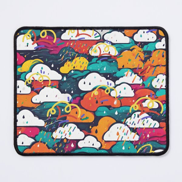 Item preview, colorful cloudy and rainy cartoon style designed and sold by DigiArtNDesign.