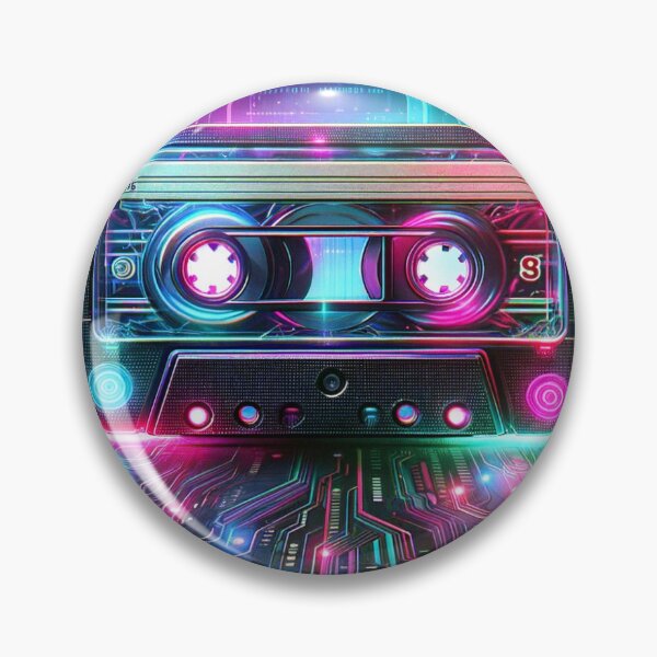 Item preview, Neon Pulse: The Retro-Futuristic Mixtape designed and sold by DreamAlongArt.