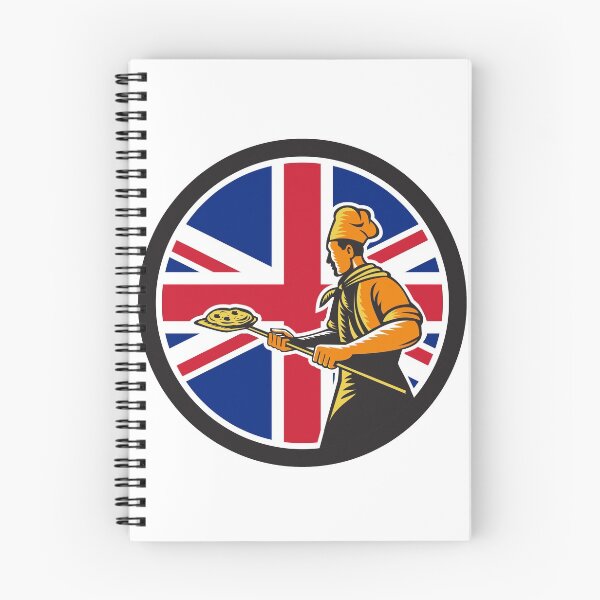 Item preview, British Pizza Baker Union Jack Flag Icon designed and sold by patrimonio.
