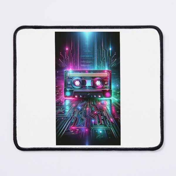 Item preview, Neon Pulse: The Retro-Futuristic Mixtape designed and sold by DreamAlongArt.