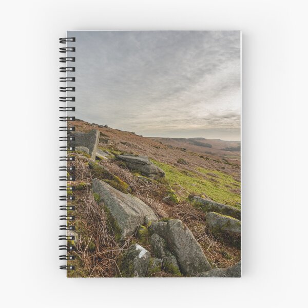 Item preview, Stanage Edge Derbyshire Peak District bleak winter landscape. designed and sold by RobThorley.