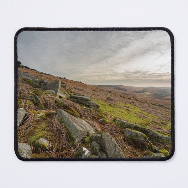Item preview, Stanage Edge Derbyshire Peak District bleak winter landscape. designed and sold by RobThorley.