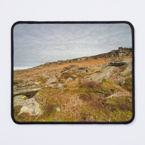 Item preview, Stanage Edge Derbyshire Peak District bleak winter landscape. designed and sold by RobThorley.
