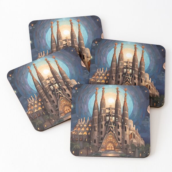 Item preview, Sagrada Mosaic: Faith & Sunset Art Delight designed and sold by purrfect pattern.