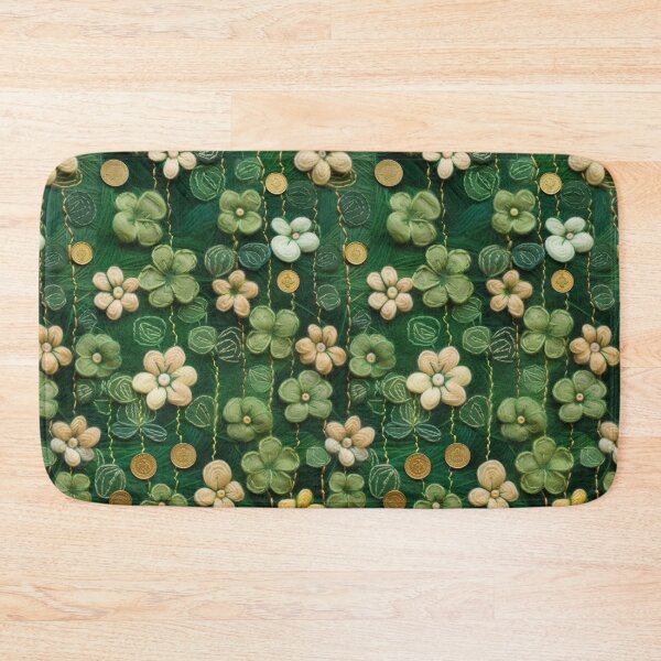 Item preview, Green Clovers and Golden Coins: Needle Felting Art designed and sold by Piotrek0001.