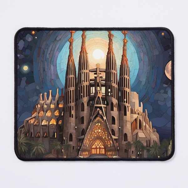 Item preview, Sagrada Mosaic: Faith & Sunset Art Delight designed and sold by purrfect pattern.