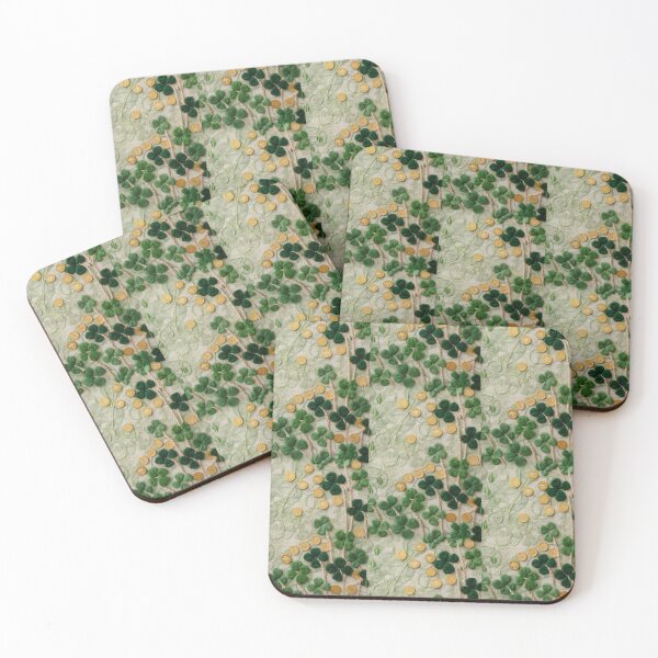 Item preview, Green Clovers and Golden Coins: Needle Felting Art designed and sold by Piotrek0001.
