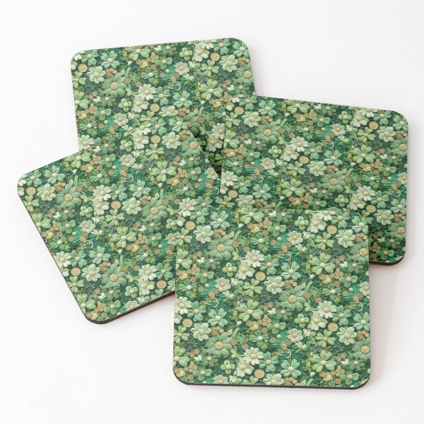 Item preview, Green Clovers and Golden Coins: Needle Felting Art designed and sold by Piotrek0001.