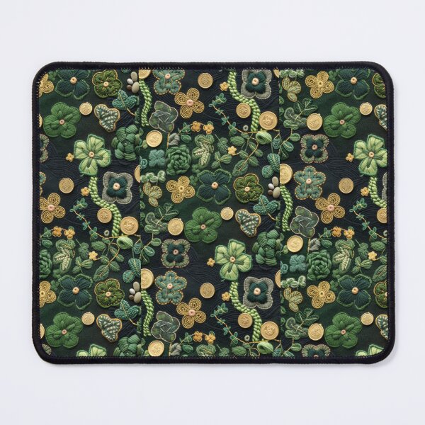 Item preview, Green Clovers and Golden Coins: Needle Felting Art designed and sold by Piotrek0001.