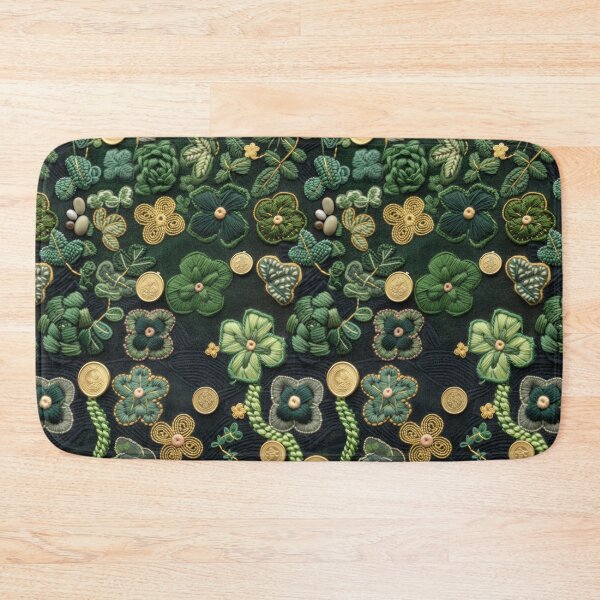 Item preview, Green Clovers and Golden Coins: Needle Felting Art designed and sold by Piotrek0001.