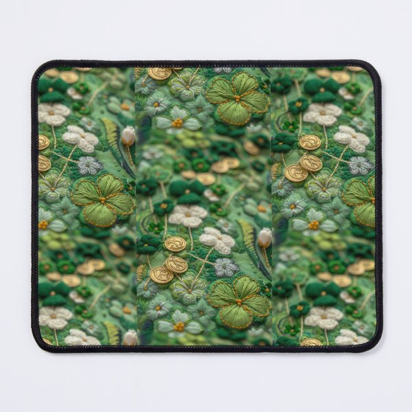 Item preview, Green Clovers and Golden Coins: Needle Felting Art designed and sold by Piotrek0001.