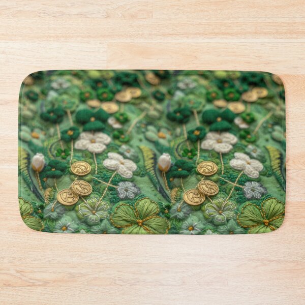 Item preview, Green Clovers and Golden Coins: Needle Felting Art designed and sold by Piotrek0001.