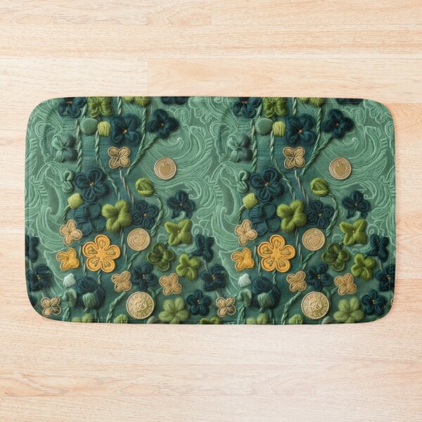 Item preview, Green Clovers and Golden Coins: Needle Felting Art designed and sold by Piotrek0001.