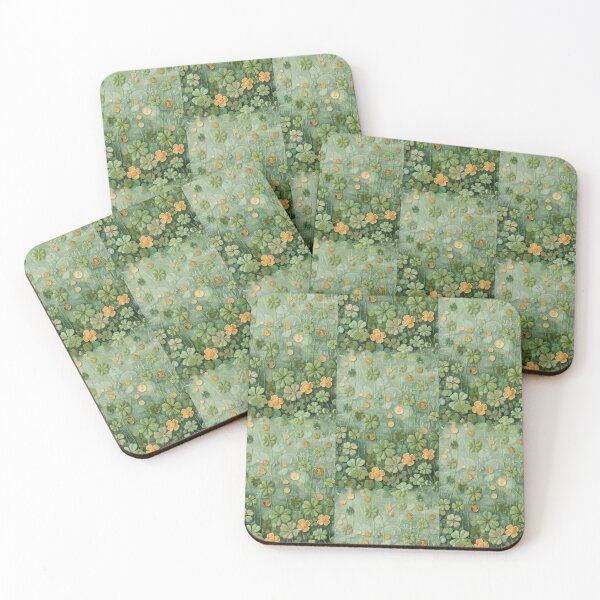 Item preview, Green Clovers and Golden Coins: Needle Felting Art designed and sold by Piotrek0001.