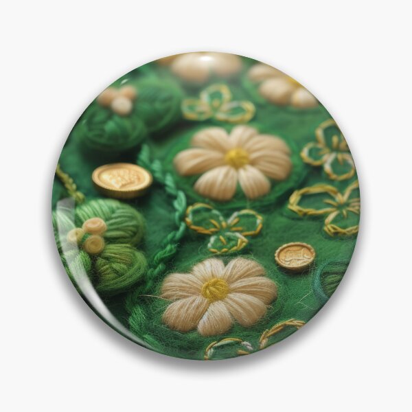 Item preview, Green Clovers and Golden Coins: Needle Felting Art designed and sold by Piotrek0001.
