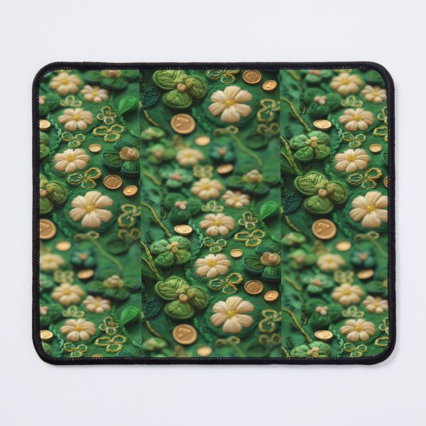 Item preview, Green Clovers and Golden Coins: Needle Felting Art designed and sold by Piotrek0001.