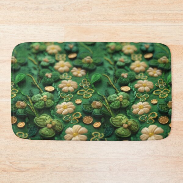 Item preview, Green Clovers and Golden Coins: Needle Felting Art designed and sold by Piotrek0001.