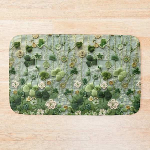 Item preview, Green Clovers and Golden Coins: Needle Felting Art designed and sold by Piotrek0001.