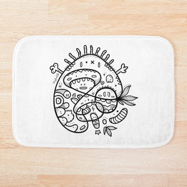Item preview, Doodle desordenado feliz - B&N designed and sold by TINYGHOST.