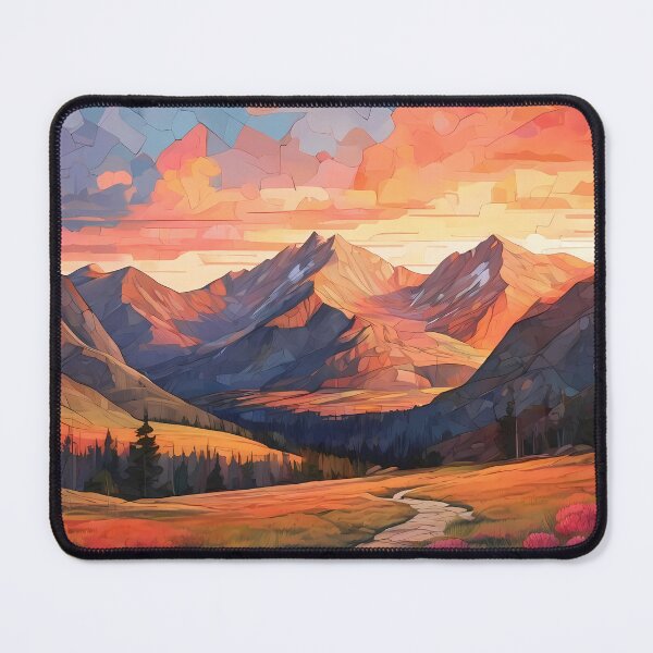 Item preview, Rocky Sunset: Mosaic Majesty designed and sold by purrfect pattern.