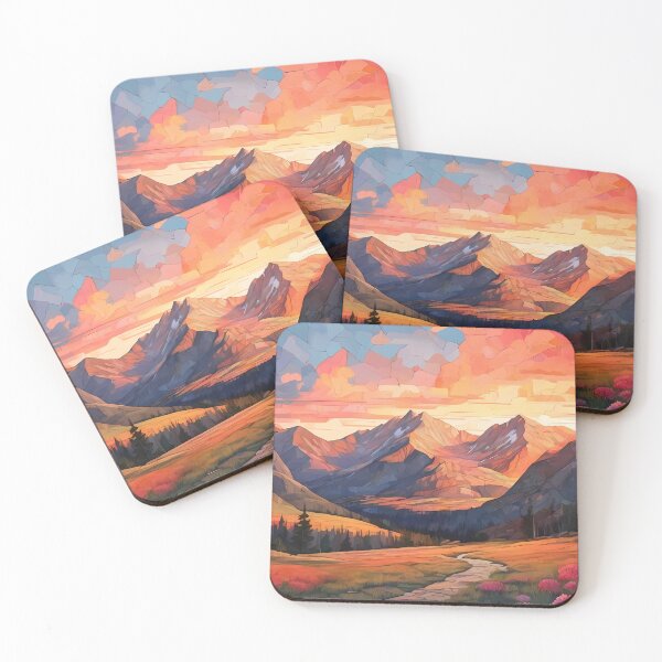 Item preview, Rocky Sunset: Mosaic Majesty designed and sold by purrfect pattern.