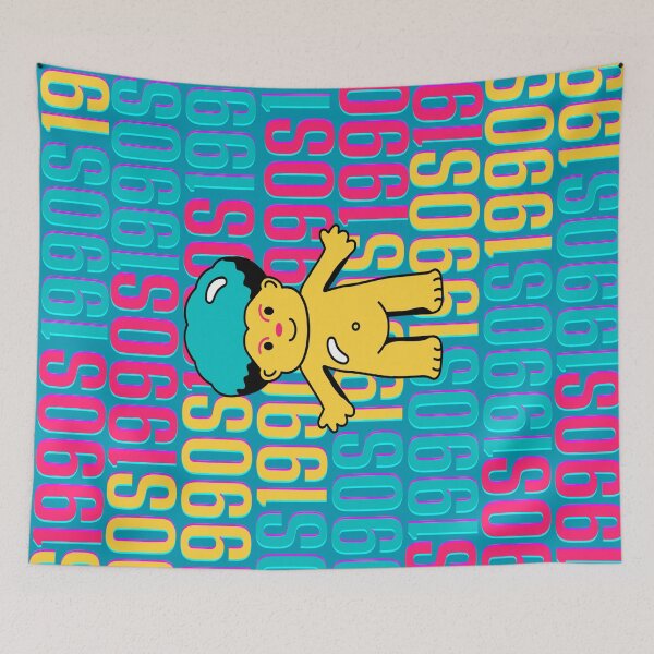 Item preview, 1990s retro design 25 - Teal Background designed and sold by PunjabanJatti.